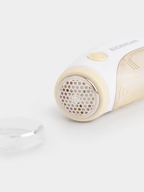 Машинка для снятия катышков, 13 см, пластик, бежевая, Fuzz, image-3