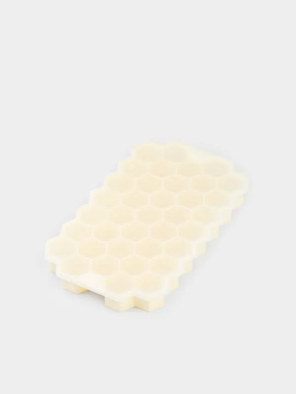 Форма для льда и шоколада, 20 см, 24 отд, силикон, молочная, Соты, Honey, image-5