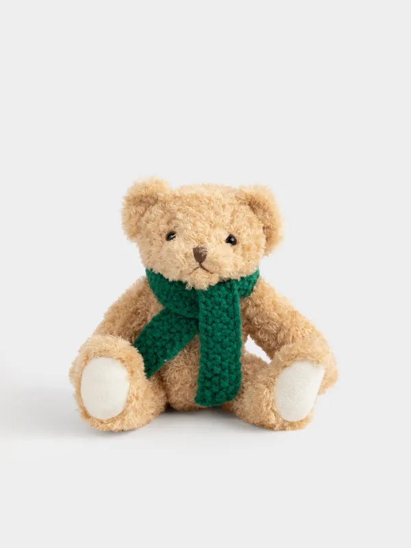 Ойыншық, 25 см, жұмсақ, қозғалмалы аяқтары бар, полиэстер, қоңыр, Аю, Bear, image-0