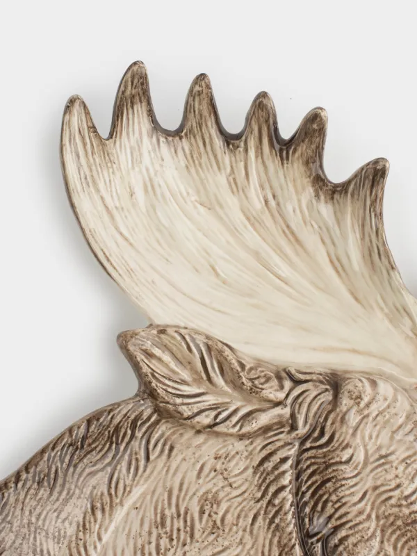 Ыдыс, 24х24 см, керамика, сүт түстес және қоңыр, Бұлан, Moose story, image-2