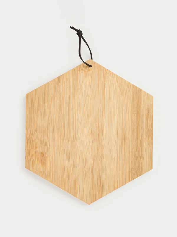 Кесу тақтасы, 25х22 см, бамбук, алтыбұрышты, Ара, Honey, image-4