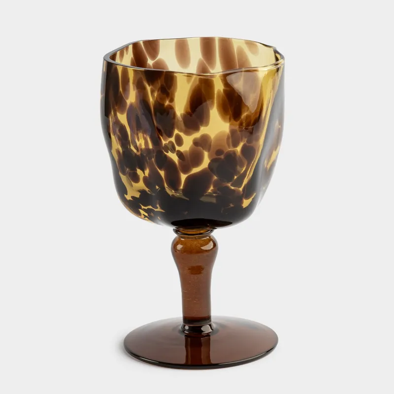 Шарап бокалы, 320 мл, шыны Р, қоңыр, Анималистік өрнек, Nors color