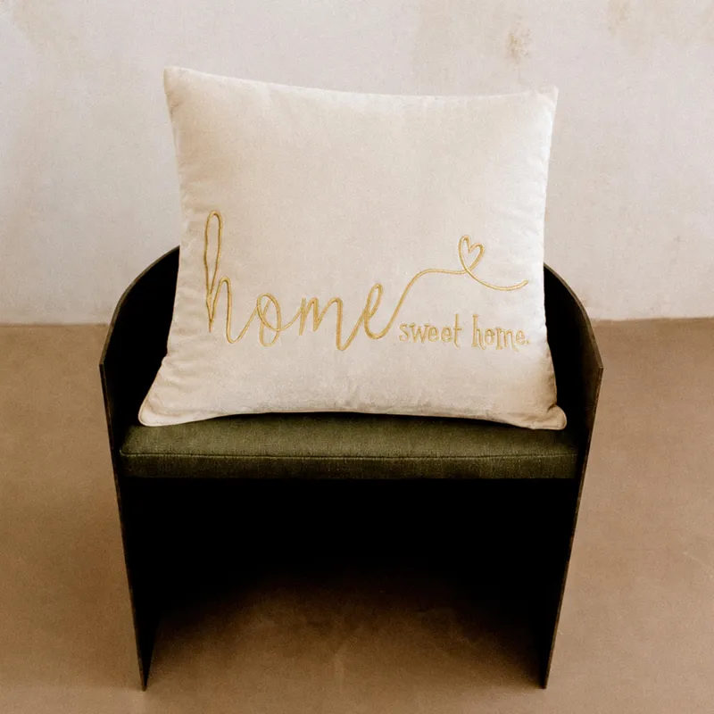 Подушка декоративная, 45х45 см, Sweet home, Scroll