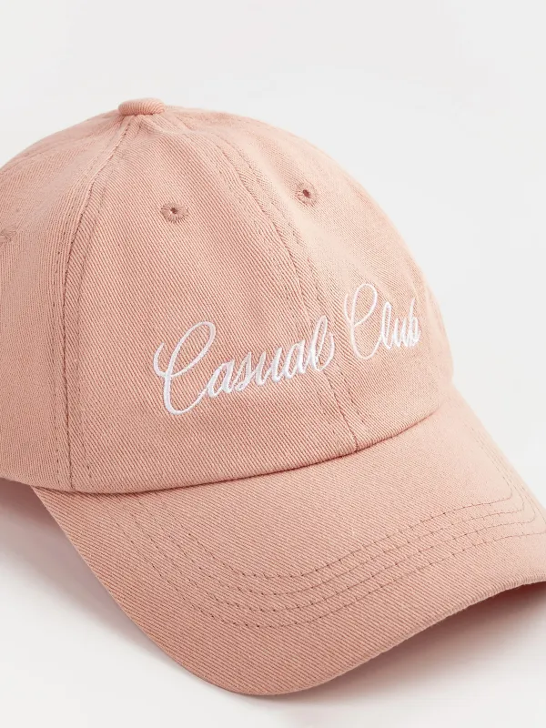 Бейсболка, 57 см, единый размер, хлопок, розовая, Casual club, Shore, image-2