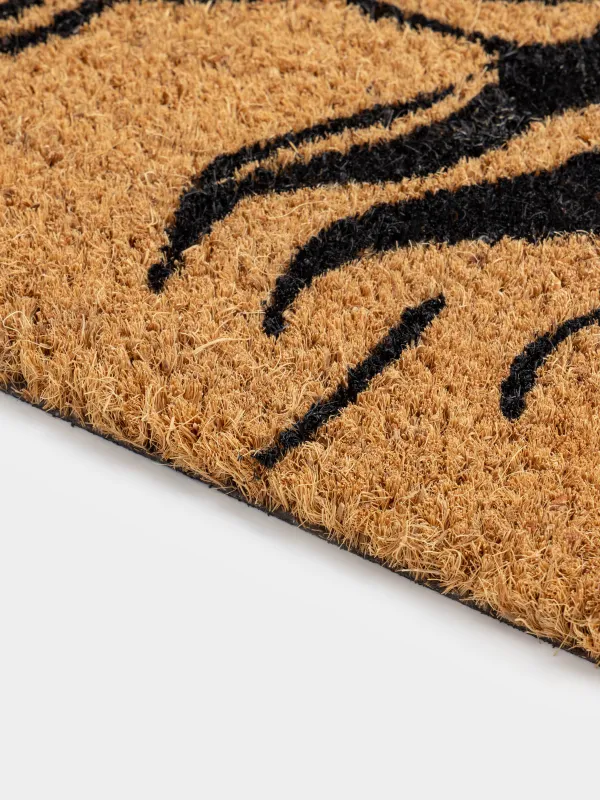 Есік алды кілемшесі, 40х60 см, кокос/ПВХ, тікбұрышты, қоңыр, Жылқы, Home horse, image-2