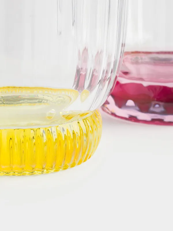 Стақан, 9 см, 280 мл, 4 дана, шыны, түрлі-түсті микс, Mirabello color, image-3