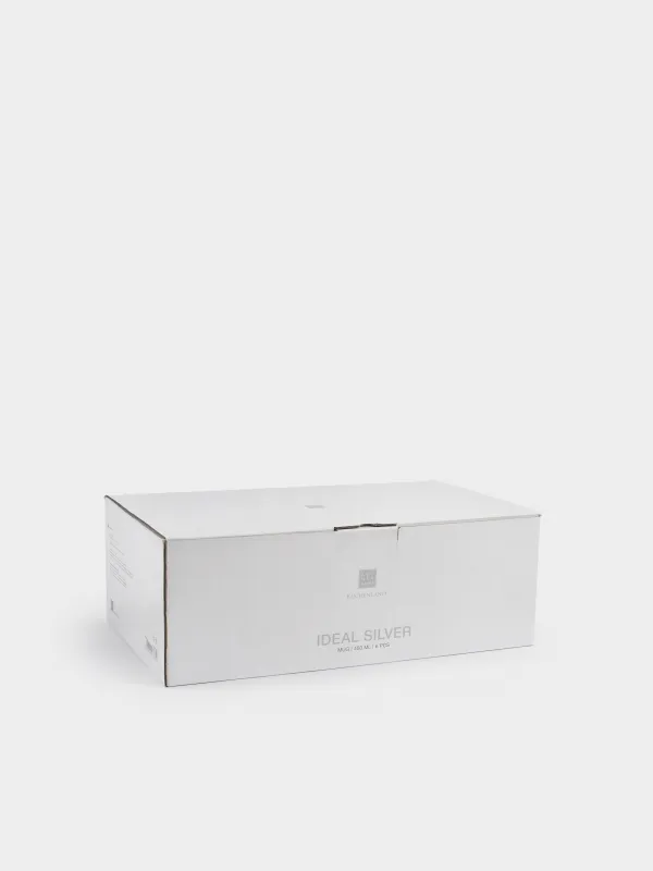 Саптыаяқ, 450 мл, 6 дана, фарфор F, ақ, Ideal silver, image-6