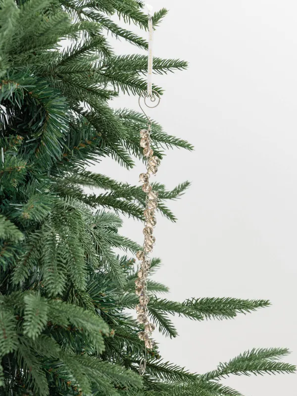 Шырша ойыншығы, 30 см, шыны/металл, кәріптас, Шынжыр, Ice crystal, image-3