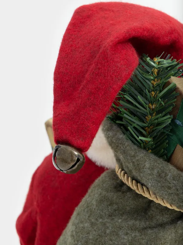 Сәндік бұйым, 60 см, жұмсақ, пластик/полиэстер, сөмкесі мен сыйлығы бар Санта, Magic time, image-5