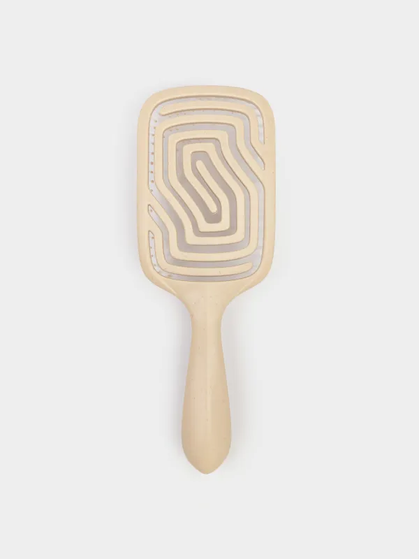 Шашқа арналған массаждық тарақ, 23 см, пластик, сарғылт-қоңыр, Zipo, image-1