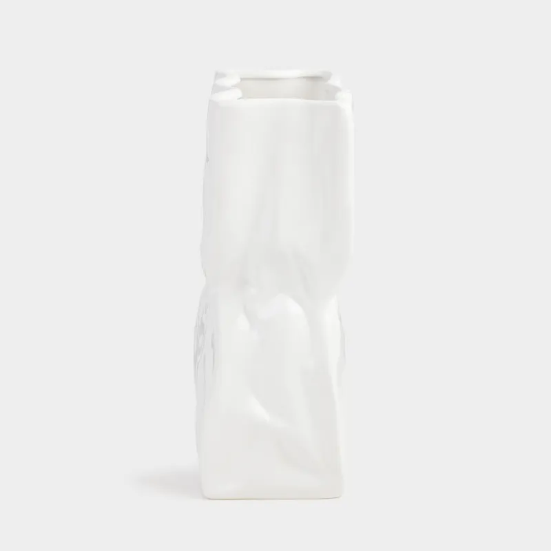 Ваза для цветов, 24 см, керамика, Crumple, image-3