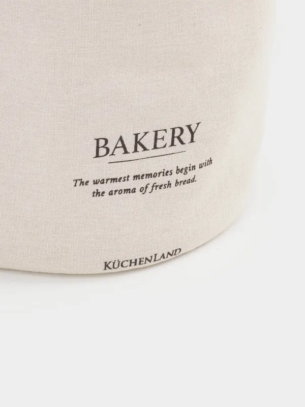 Корзина для хлеба, 20х30 см, на завязках, хлопок, бежевая, Bakery, Course, image-2