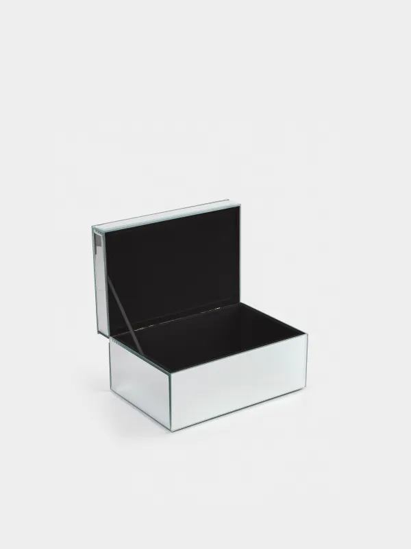 Зергерлік қорап, 20х14 см, шыны, айна, інжу, Glossy, image-4