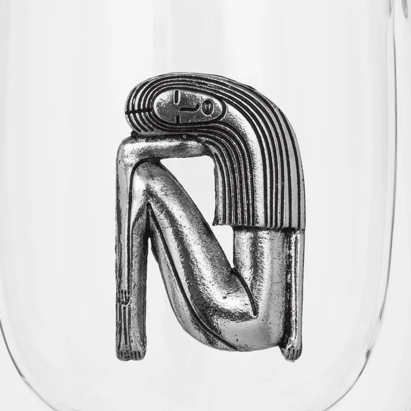 Саптыаяқ, 350 мл, металлдан жасалған шыны, күміс, Бикеш, Air zodiac, image-4