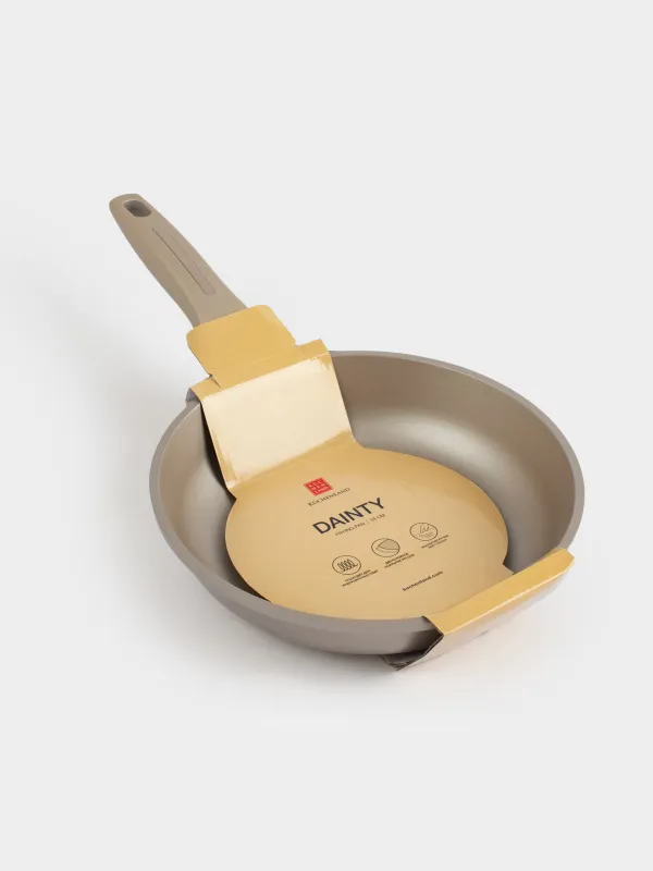 Сковорода, 24 см, с покрытием, алюминий, серо-бежевая, Dainty, image-5