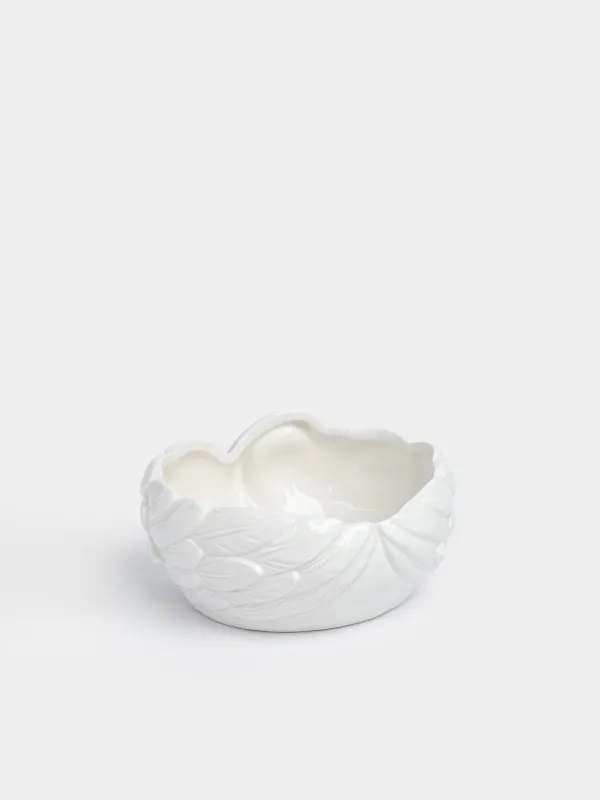 Кәмпит ыдысы, 16х7 см, керамика, ақ, Аққу, Аққу, image-2