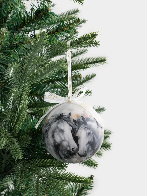 Шырша ойыншығы, 10 см, пенопласт, Шар, Жылқылар, Ball print, image-2