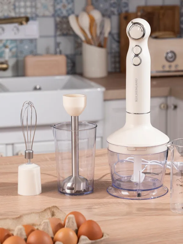 Блендер, батырмалы, электрлік, 800 Вт, 4 зат, болат/пластик, сарғылт-қоңыр, Vintage kitchen, image-9