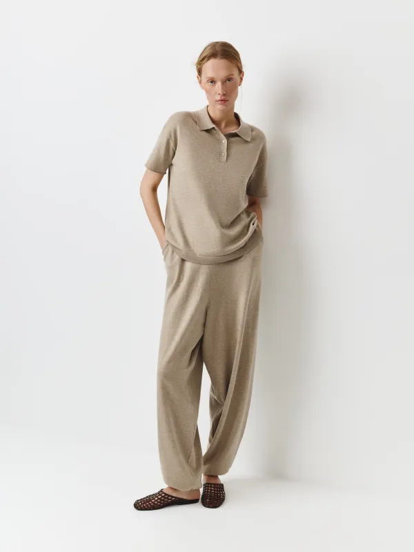 Әйелдер шалбары, өлшемі L, полиэстер/акрил/нейлон/жүн К, сарғылт-қоңыр, Agueda, image-0