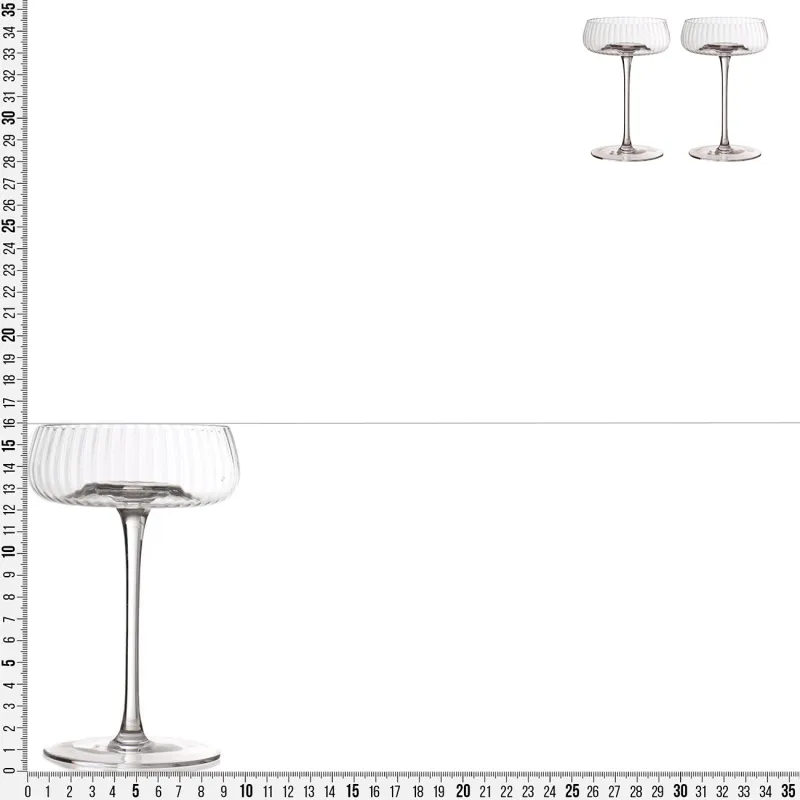 Бокал-креманка для шампанского, 270 мл, 2 шт, кристальное стекло, Sorento R, image-2