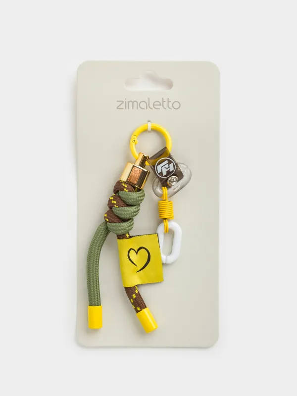 Брелок, 22 см, полиэстер/пластик, зеленый, Узлы, Knot, image-3