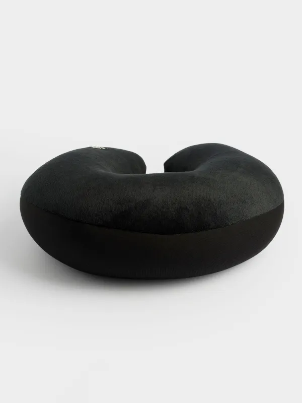 Жастық, саяхатқа арналған, 30 см, вибрациялы массажбен, полиэстер, қара, Travel comfort, image-1