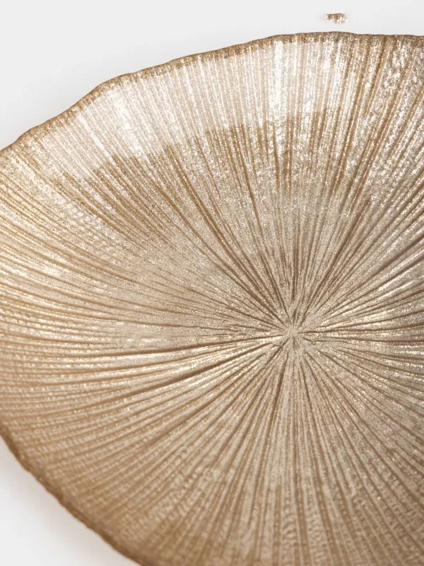 Десерт тәрелкесі, 16 см, шыны, шампан, Angle, image-4