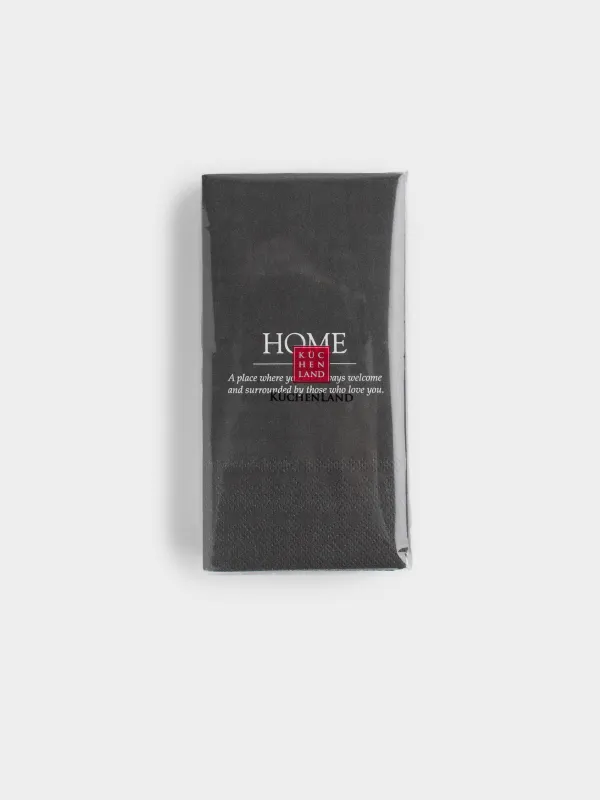 Қағаз майлықтар, 33х33 см, 20 дана, тікбұрышты, қара, Home, Course, image-3
