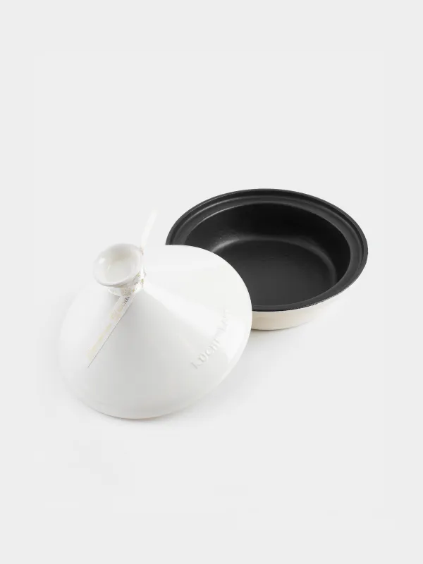 Тегин, 25 см, 1,3 л, қақпағы бар, шойын / керамика, сүт, Roram, image-6