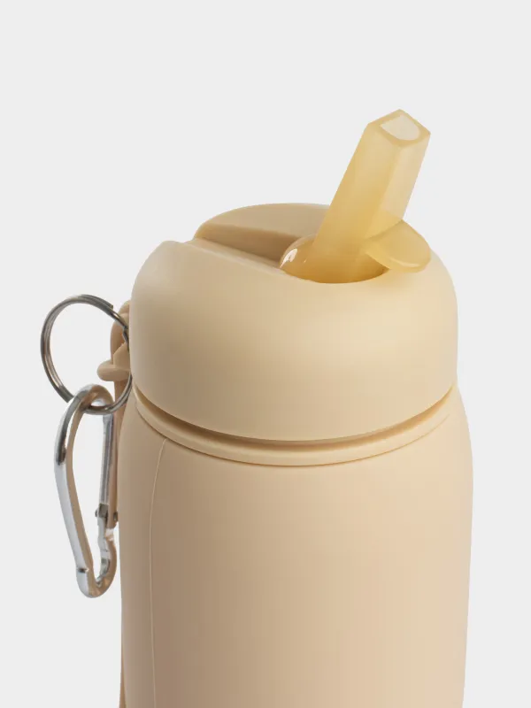 Ішуге арналған бөтелке, балаларға арналған, 450 мл, бауы бар, силикон/пластик, көгілдір, Жылқы, Kiddy, image-5