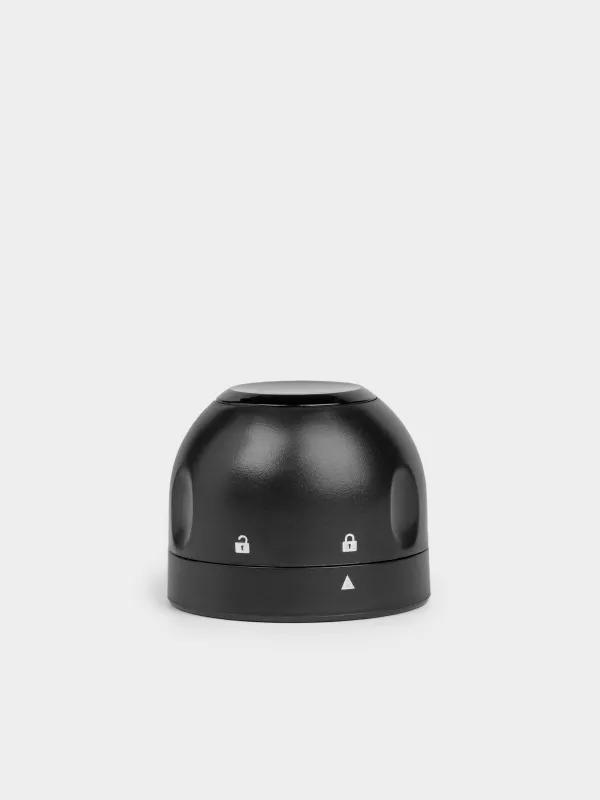 Шампан бөтелкесіне арналған тығын, 4 см, құлыптау механизмі бар, пластик, қара, күмбез, Bar, image-0