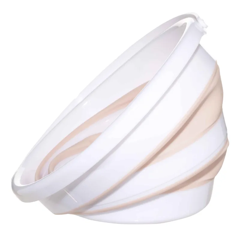 Жиналмалы шелек, 10 л, пластик / резеңке, бежевый қызғылт, Foldaway, image-2