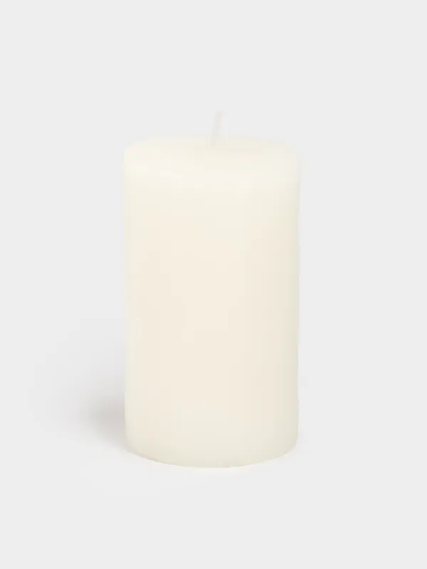 Свеча, 6х10 см, цилиндрическая, молочная, Золотистые лошади, Horse gold, image-4