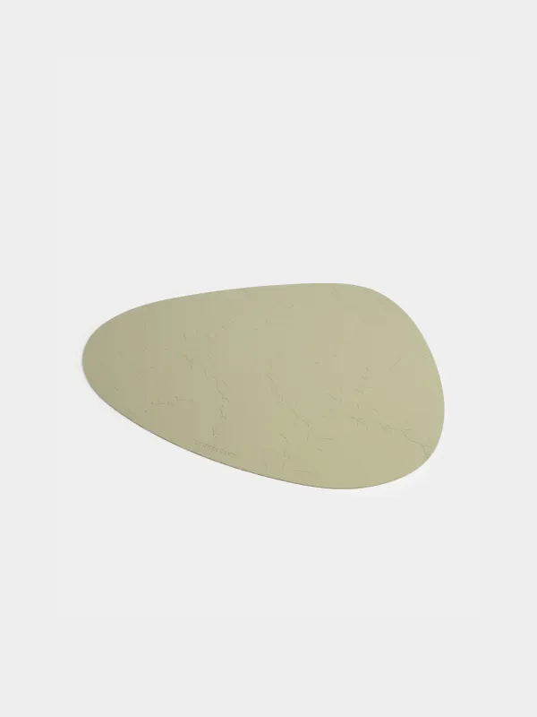 Салфетка под приборы, 37x45 см, ПВХ, фигурная, зеленая, Ветви с ягодами, Rock press, image-1