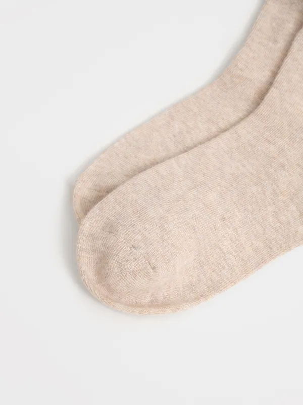 Носки детские, р. 23-26, хлопок/полиэстер, песочный меланж, Еж, Fancywork, image-3