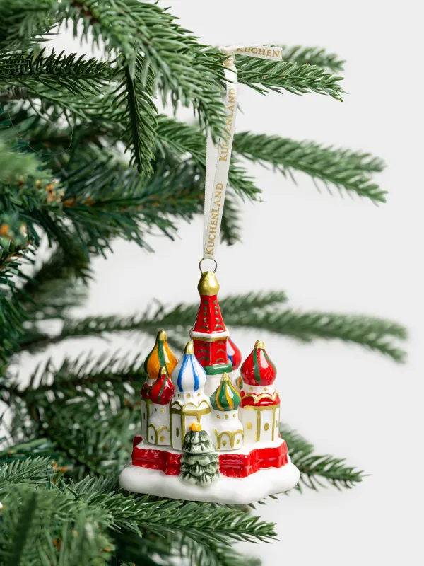 Шырша ойыншығы, 8 см, керамика, Василий Блаженный соборы, Figure christmas, image-3