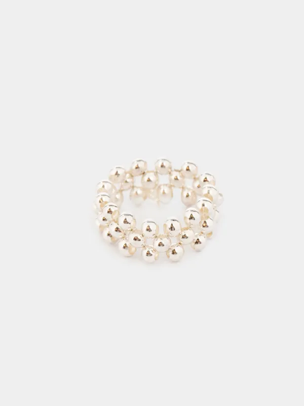 Сақина, 2 см, бір өлшем, металл, күміс, Jewelry, image-2