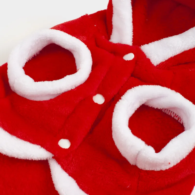 Жануарларға арналған костюм, 40 см, өлшемі L/XL, карнавал, полиэстер, қызыл, Санта бұғы, Christmas pet, image-2