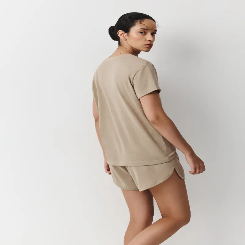 Әйелдер футболкасы, өлшемі XS, мақта/полиэстер К, сарғылт-қоңыр, Hannah, image-8