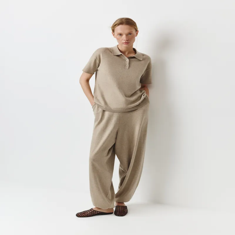 Әйелдер шалбары, өлшемі L, полиэстер/акрил/нейлон/жүн К, сарғылт-қоңыр, Agueda, image-0