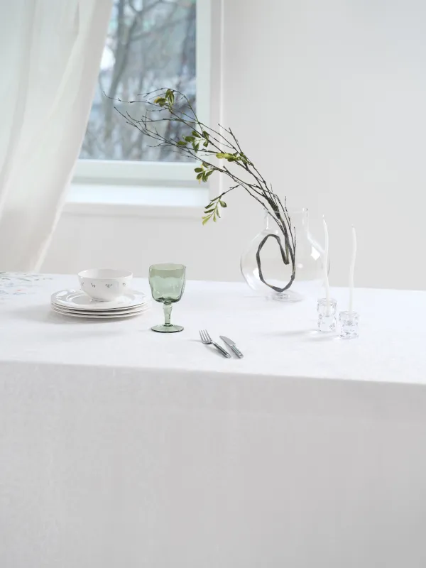 Скатерть, 170х250 см, жаккард, полиэстер, молочная, Полевые цветы, Petals serenity, image-5