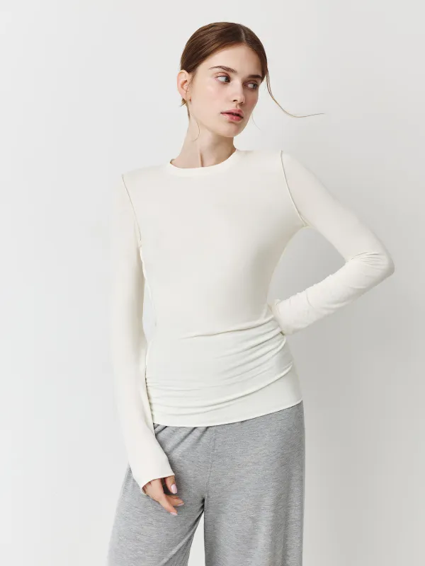 Әйелдерге арналған лонгслив, өлшемі L, вискоза, сұр, Colira, image-0