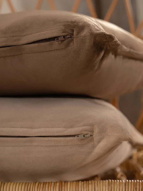 Сәндік жастық, 45х45 см, барқыт, құмды, Silk velvet, image-4