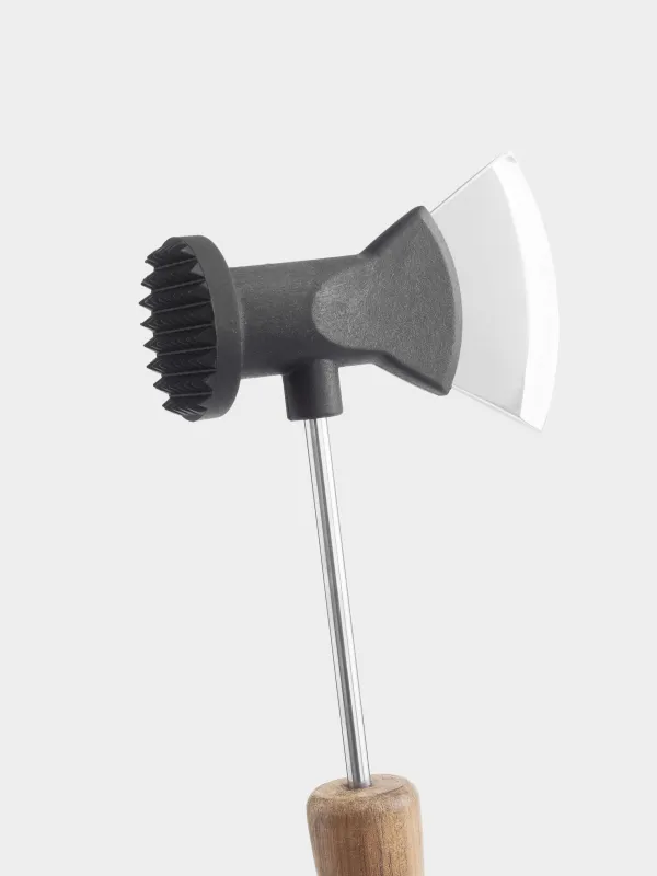 Ет балғасы, 28 см, балта, болат / ағаш, Black style, image-3