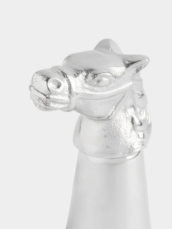 Араққа арналған рюмка, 150 мл, металл, күміс, Жылқы, Horse silver, image-3