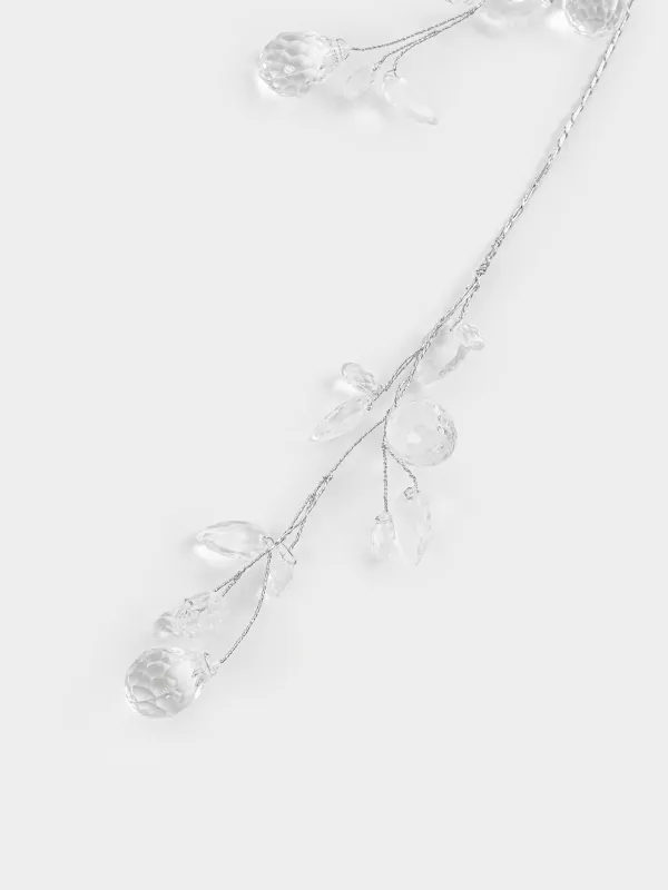 Ветка-гирлянда декоративная, 1, 2 м, Crystal decor, image-2