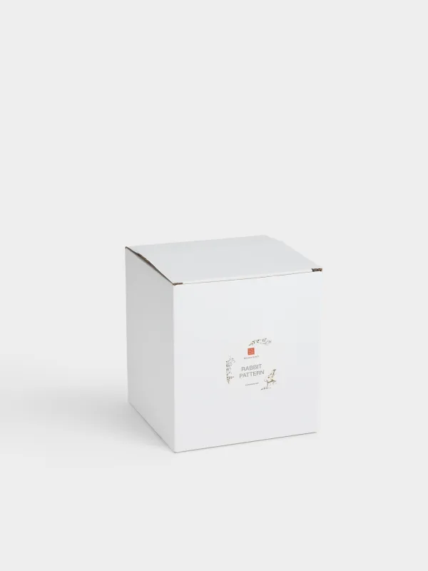 Сақтау ыдысы, 14х20 см, 1,2 л, керамика, сүт түстес, Гүлдері бар қоян, Rabbit pattern, image-5