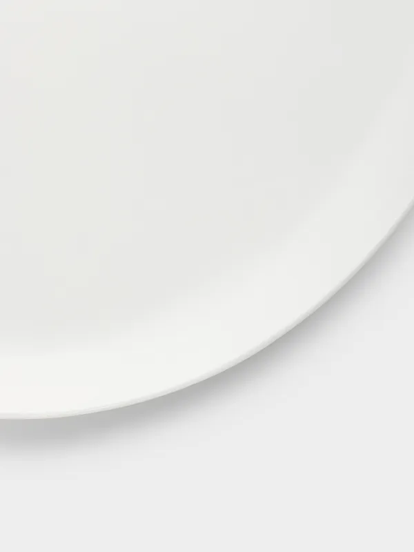 Тарелка обеденная, 27х21 см, фарфор P, белая, Лепесток, Blomblad, image-4