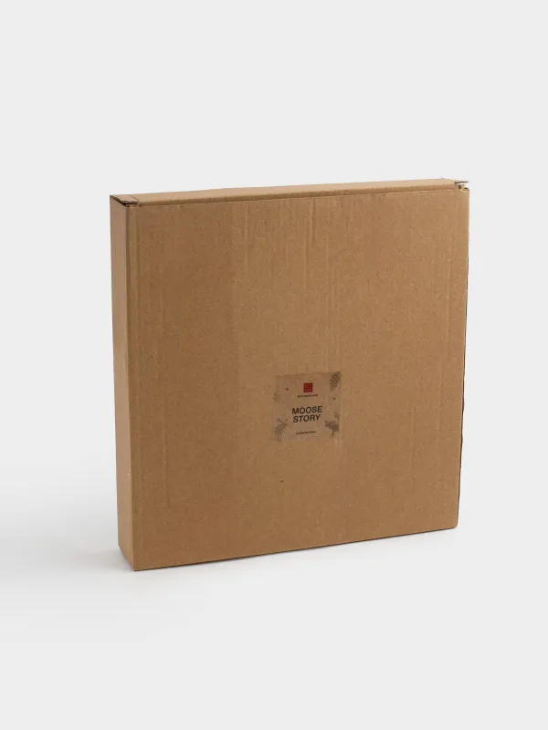 Ыдыс, 24х24 см, керамика, сүт түстес және қоңыр, Бұлан, Moose story, image-5