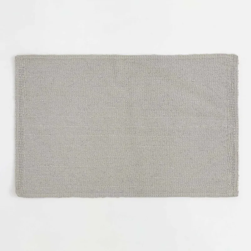 Кілемше, 50х80 см, мақта, сұр, Cottony, image-1